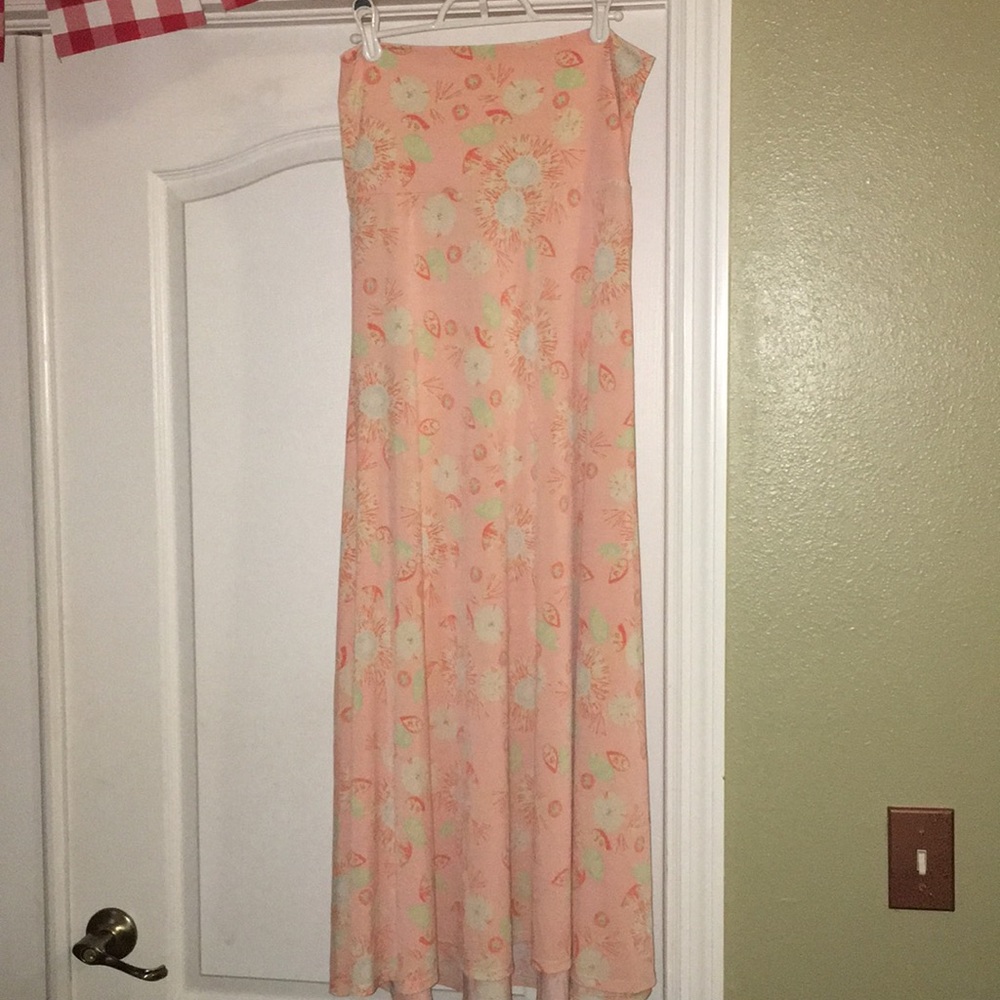 LuLaRoe Maxi skirt / tube top dress Sz S